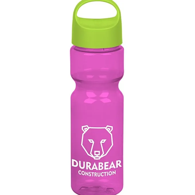Olympian Bottle with Oval Crest Lid - 28 oz