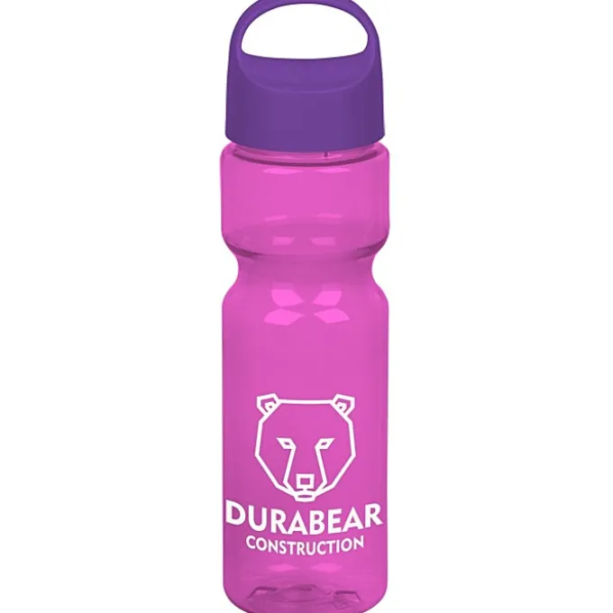 Olympian Bottle with Oval Crest Lid - 28 oz