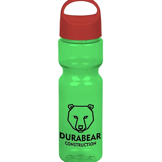 Olympian Bottle with Oval Crest Lid - 28 oz