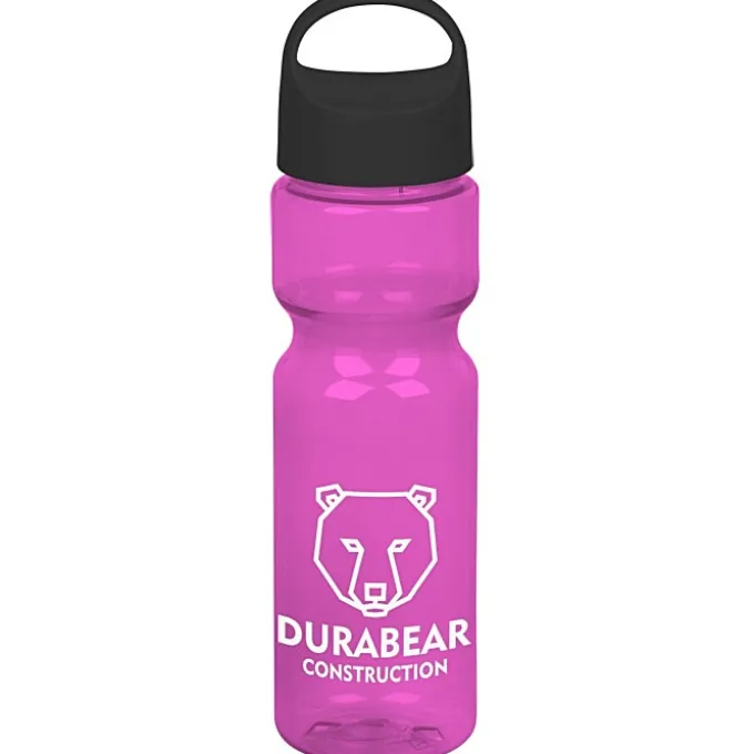Olympian Bottle with Oval Crest Lid - 28 oz