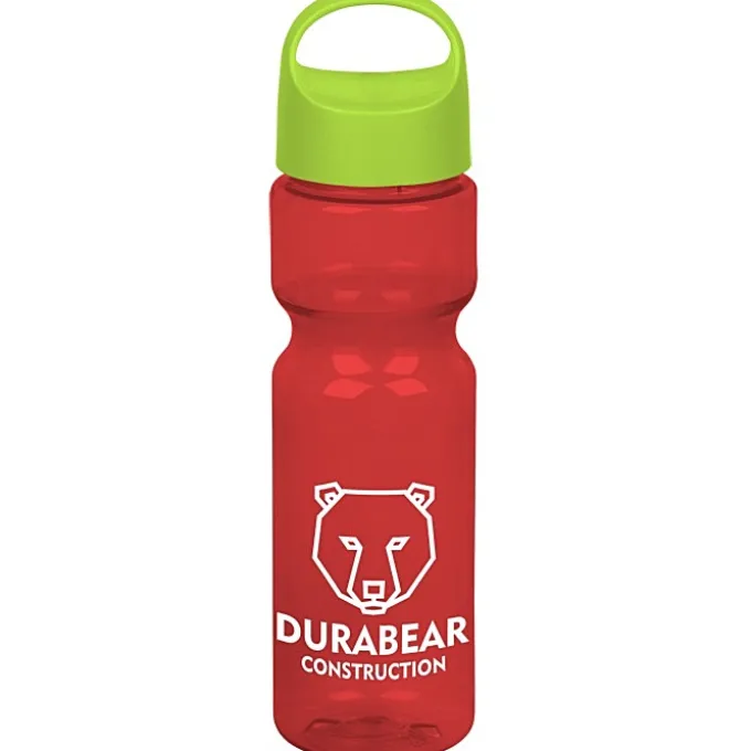 Olympian Bottle with Oval Crest Lid - 28 oz