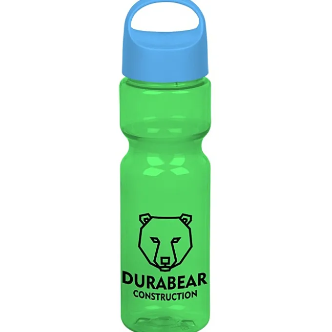 Olympian Bottle with Oval Crest Lid - 28 oz
