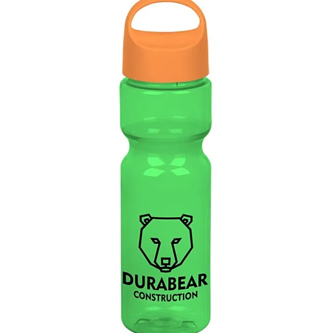 Olympian Bottle with Oval Crest Lid - 28 oz