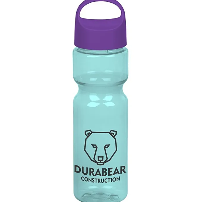 Olympian Bottle with Oval Crest Lid - 28 oz