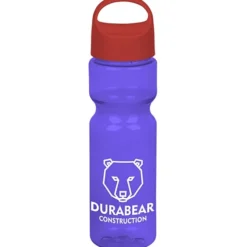 Olympian Bottle with Oval Crest Lid - 28 oz