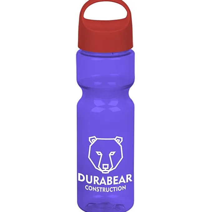 Olympian Bottle with Oval Crest Lid - 28 oz