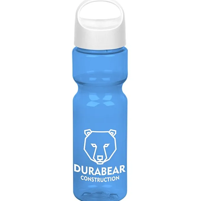 Olympian Bottle with Oval Crest Lid - 28 oz