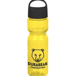 Olympian Bottle with Oval Crest Lid - 28 oz