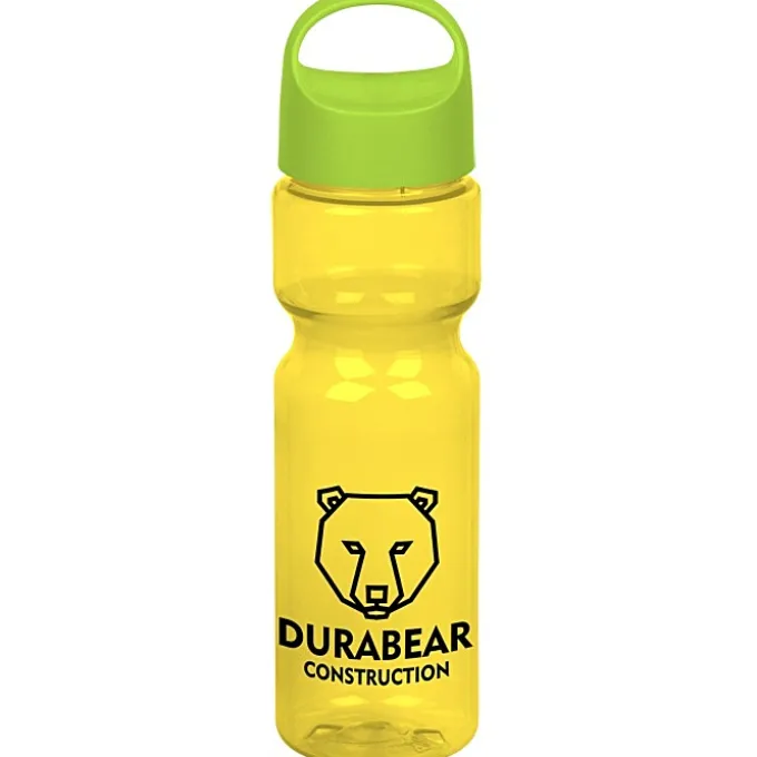 Olympian Bottle with Oval Crest Lid - 28 oz