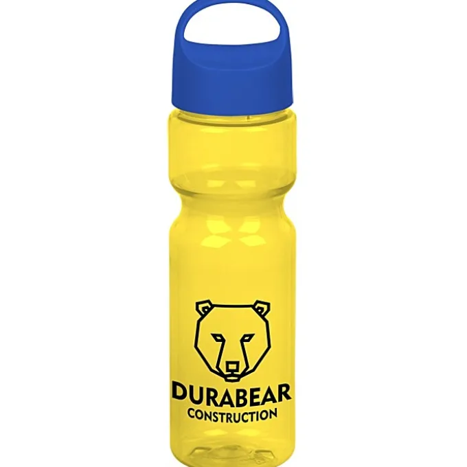 Olympian Bottle with Oval Crest Lid - 28 oz