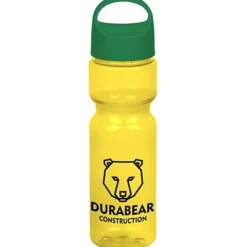 Olympian Bottle with Oval Crest Lid - 28 oz