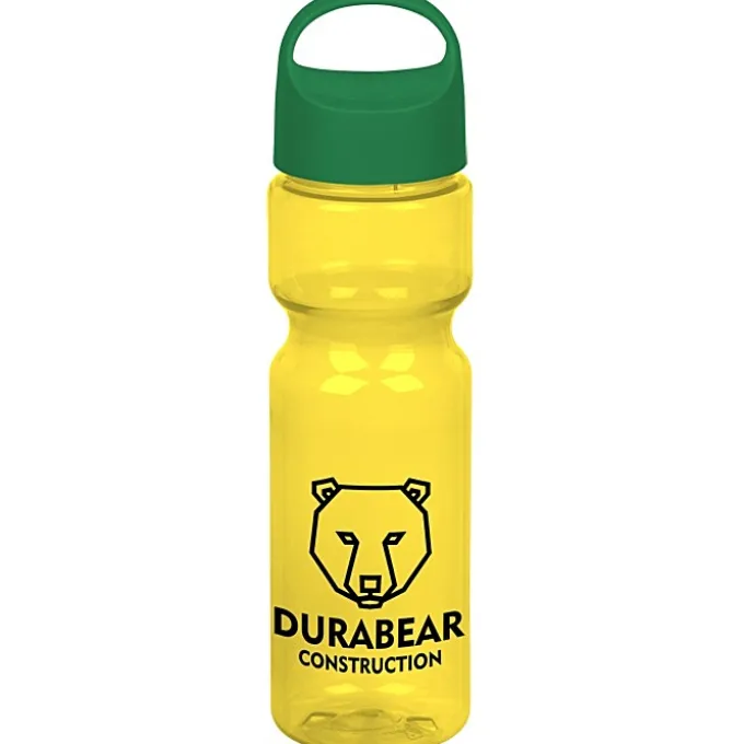 Olympian Bottle with Oval Crest Lid - 28 oz