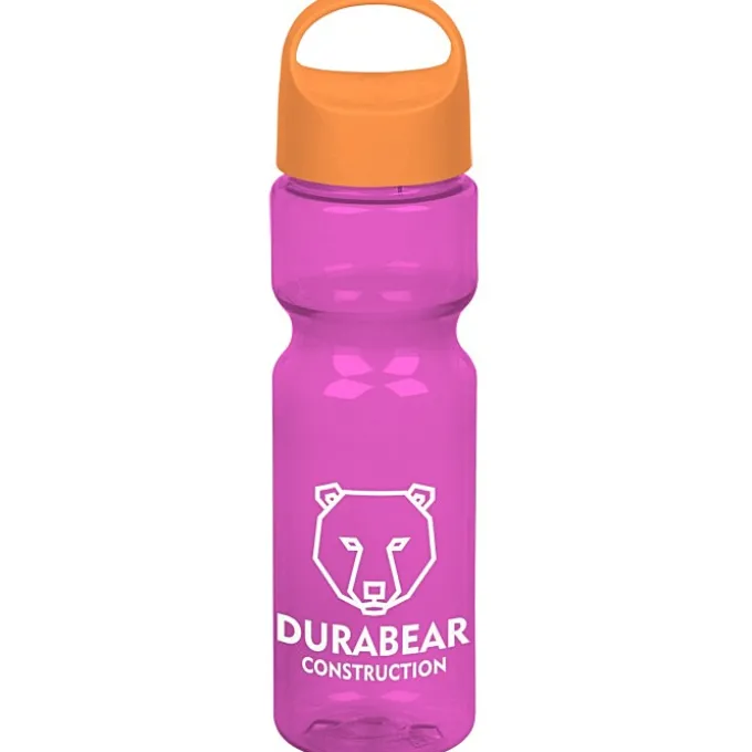 Olympian Bottle with Oval Crest Lid - 28 oz