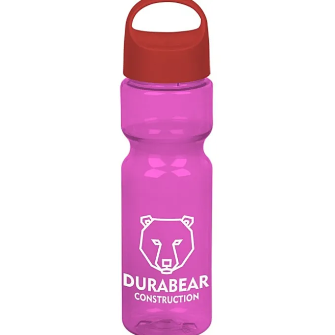 Olympian Bottle with Oval Crest Lid - 28 oz