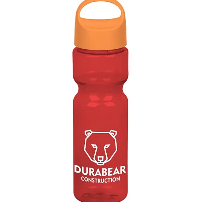 Olympian Bottle with Oval Crest Lid - 28 oz