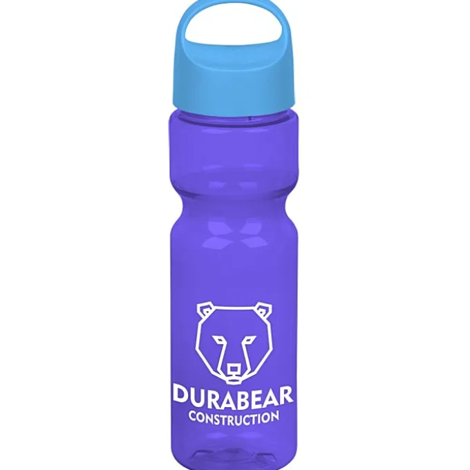 Olympian Bottle with Oval Crest Lid - 28 oz