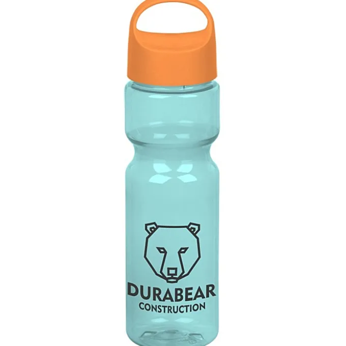 Olympian Bottle with Oval Crest Lid - 28 oz