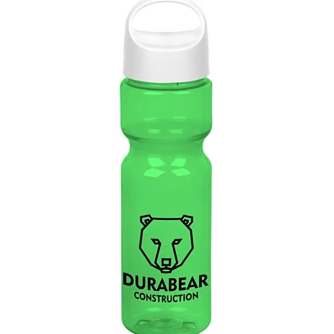 Olympian Bottle with Oval Crest Lid - 28 oz
