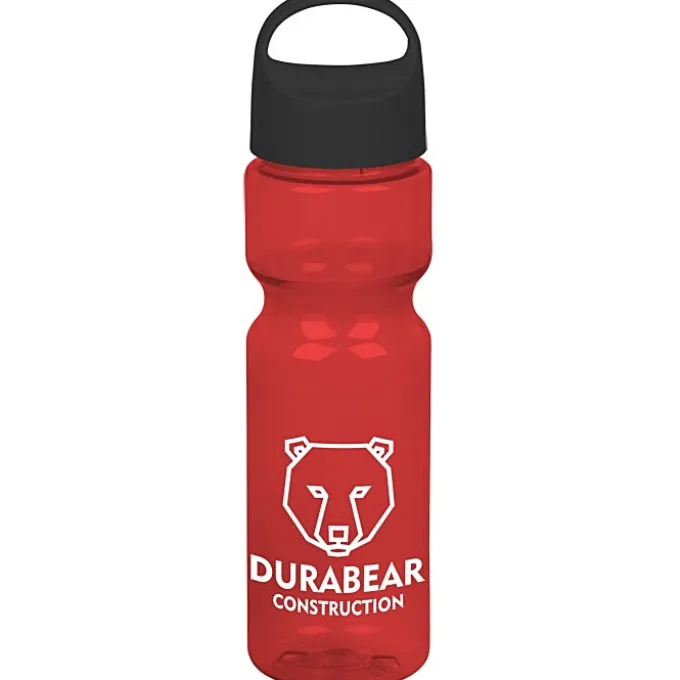 Olympian Bottle with Oval Crest Lid - 28 oz