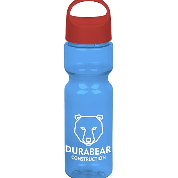 Olympian Bottle with Oval Crest Lid - 28 oz