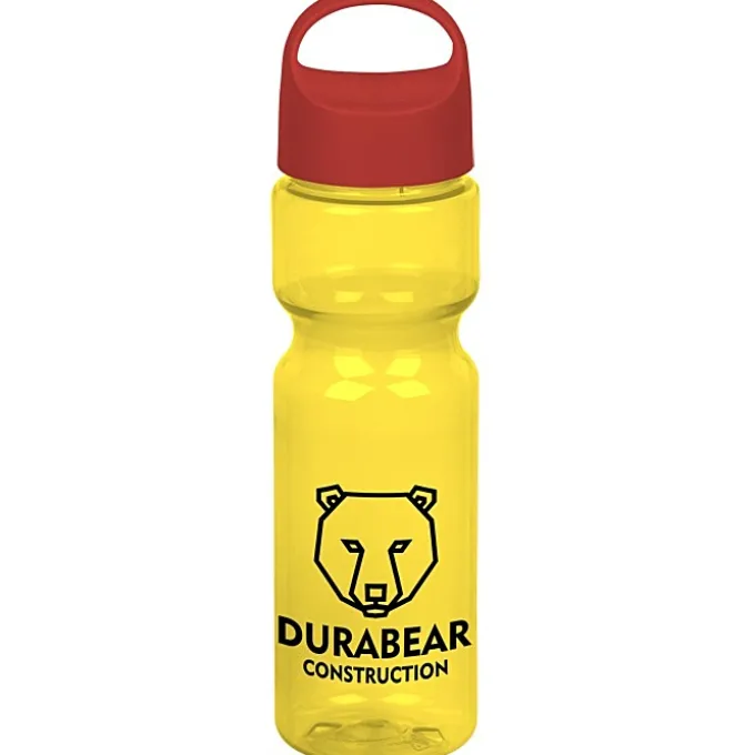 Olympian Bottle with Oval Crest Lid - 28 oz