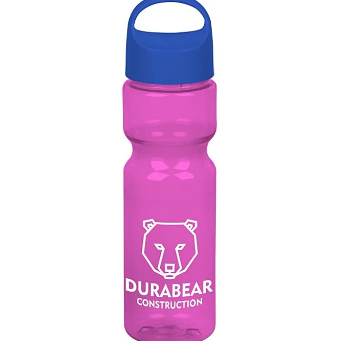Olympian Bottle with Oval Crest Lid - 28 oz
