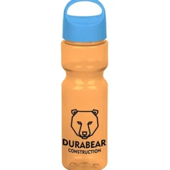 Olympian Bottle with Oval Crest Lid - 28 oz