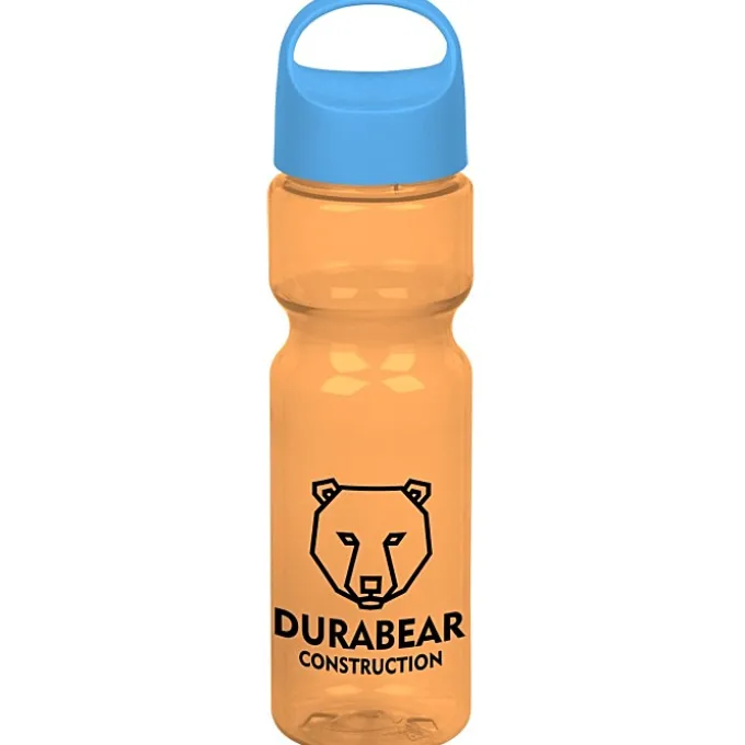 Olympian Bottle with Oval Crest Lid - 28 oz