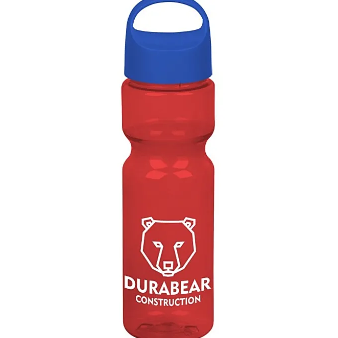 Olympian Bottle with Oval Crest Lid - 28 oz