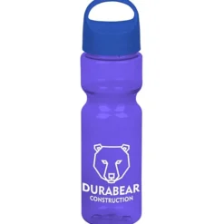 Olympian Bottle with Oval Crest Lid - 28 oz