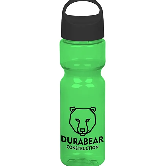 Olympian Bottle with Oval Crest Lid - 28 oz