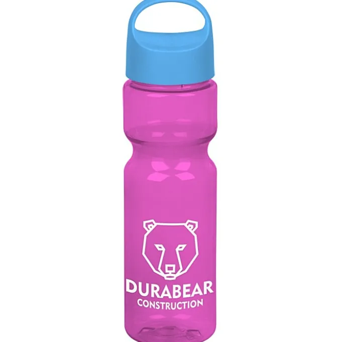Olympian Bottle with Oval Crest Lid - 28 oz