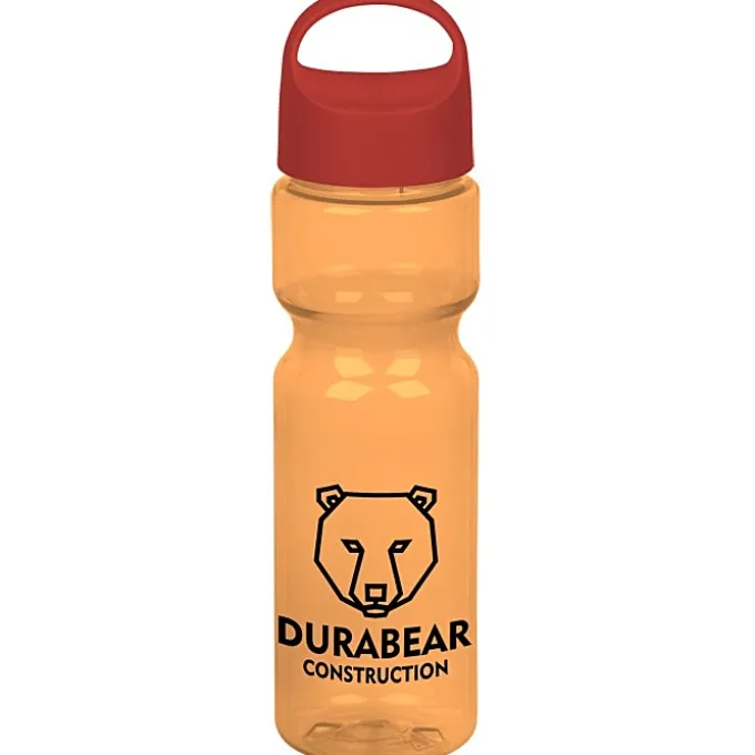 Olympian Bottle with Oval Crest Lid - 28 oz