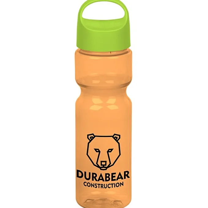 Olympian Bottle with Oval Crest Lid - 28 oz