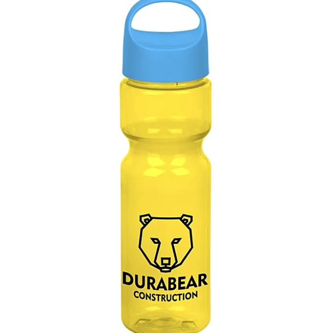 Olympian Bottle with Oval Crest Lid - 28 oz