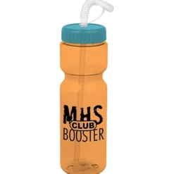 Olympian Bottle with Straw Lid - 28 oz