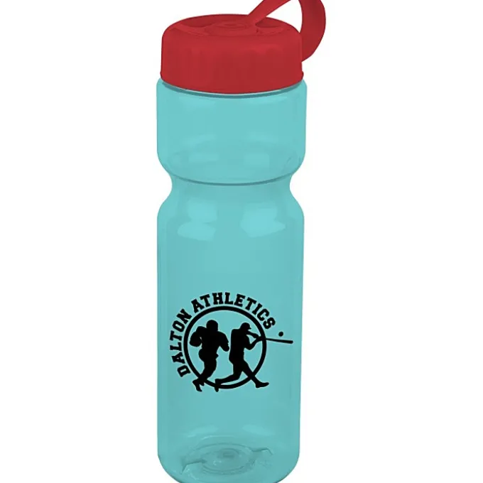 Olympian Bottle with Tethered Lid-28 oz
