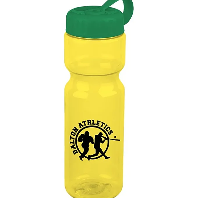 Olympian Bottle with Tethered Lid-28 oz