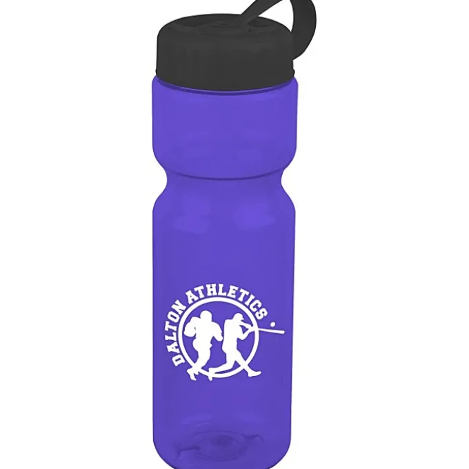 Olympian Bottle with Tethered Lid-28 oz