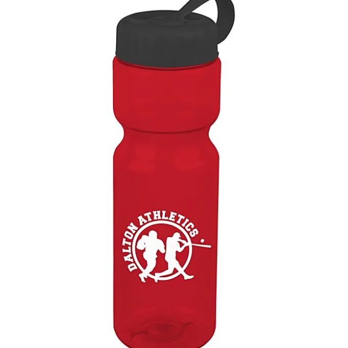 Olympian Bottle with Tethered Lid-28 oz