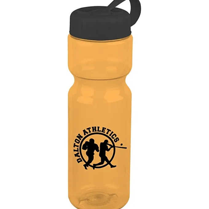Olympian Bottle with Tethered Lid-28 oz