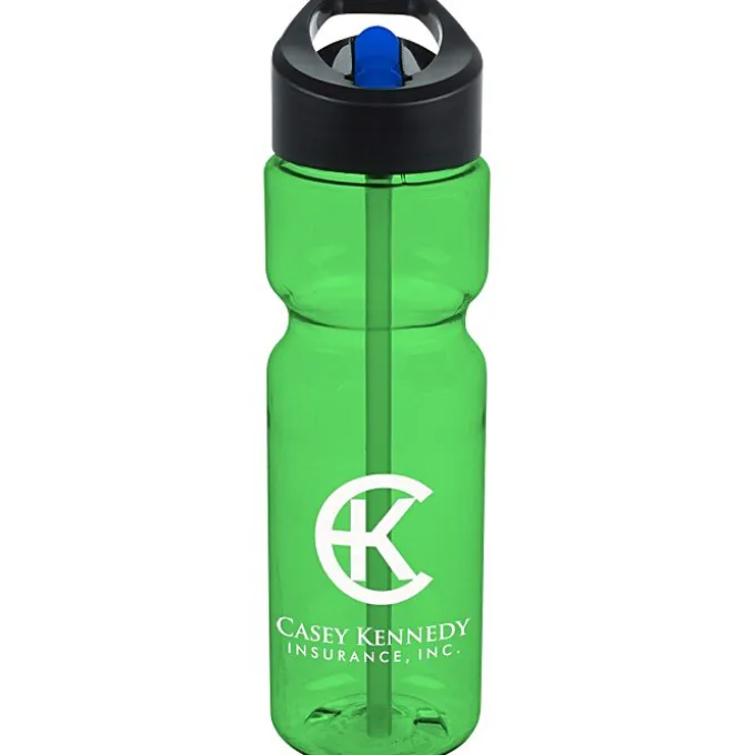 Olympian Bottle with Two-Tone Flip Straw Lid - 28 oz