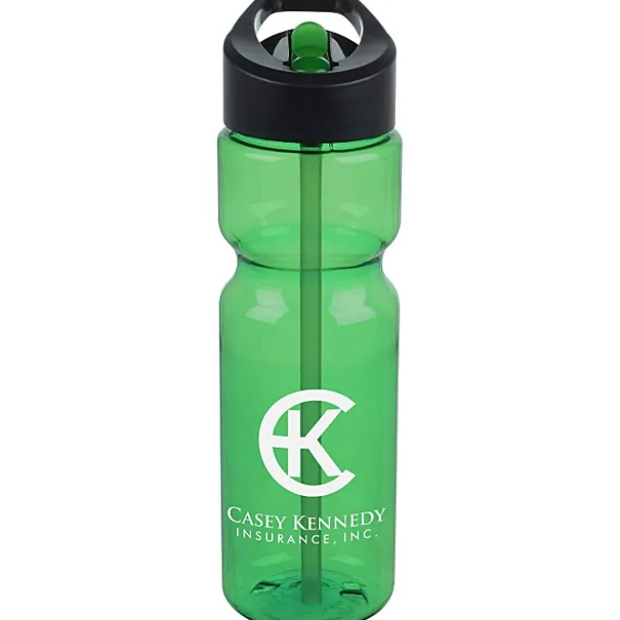 Olympian Bottle with Two-Tone Flip Straw Lid - 28 oz