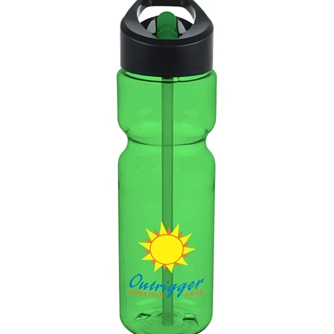 Olympian Bottle with Two-Tone Flip Straw Lid - 28 oz - Full Color
