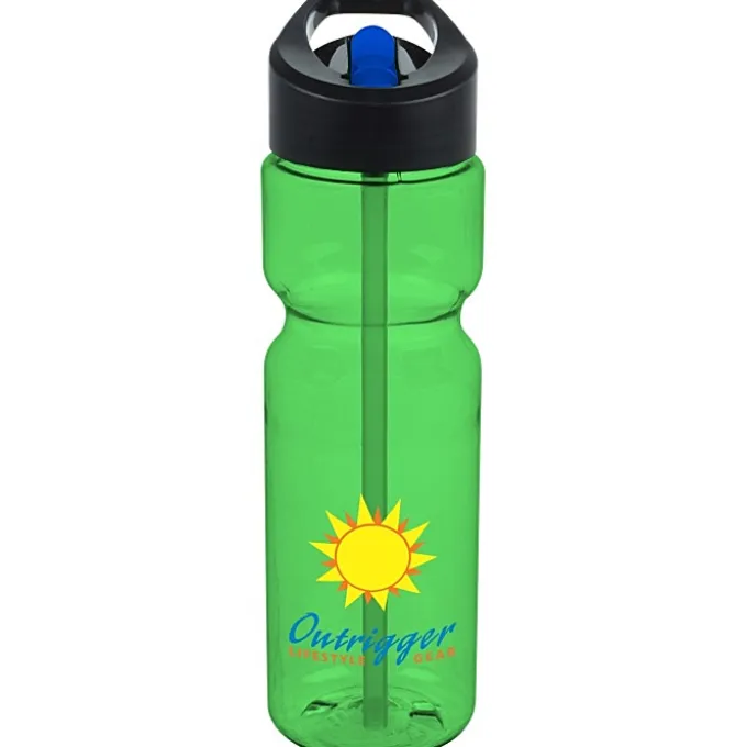 Olympian Bottle with Two-Tone Flip Straw Lid - 28 oz - Full Color