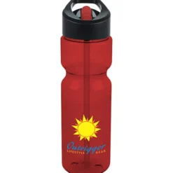 Olympian Bottle with Two-Tone Flip Straw Lid - 28 oz - Full Color