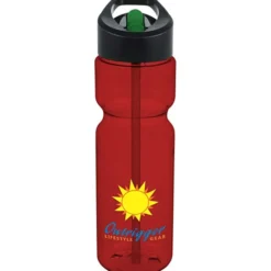 Olympian Bottle with Two-Tone Flip Straw Lid - 28 oz - Full Color