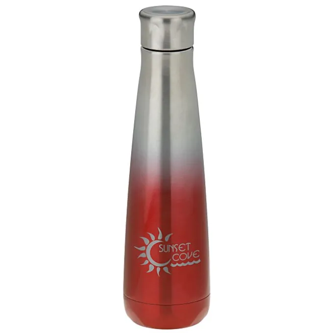 Ombre Peristyle Vacuum Bottle - 16 oz - Laser Engraved