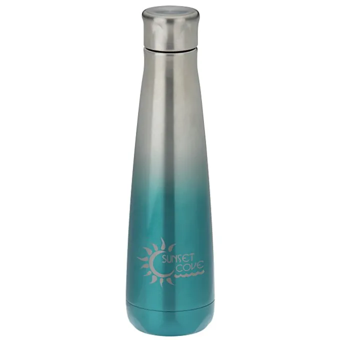 Ombre Peristyle Vacuum Bottle - 16 oz - Laser Engraved