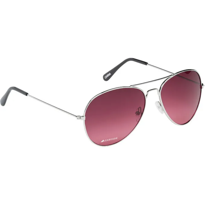 On the Fly Aviator Sunglasses - Gradient Lens